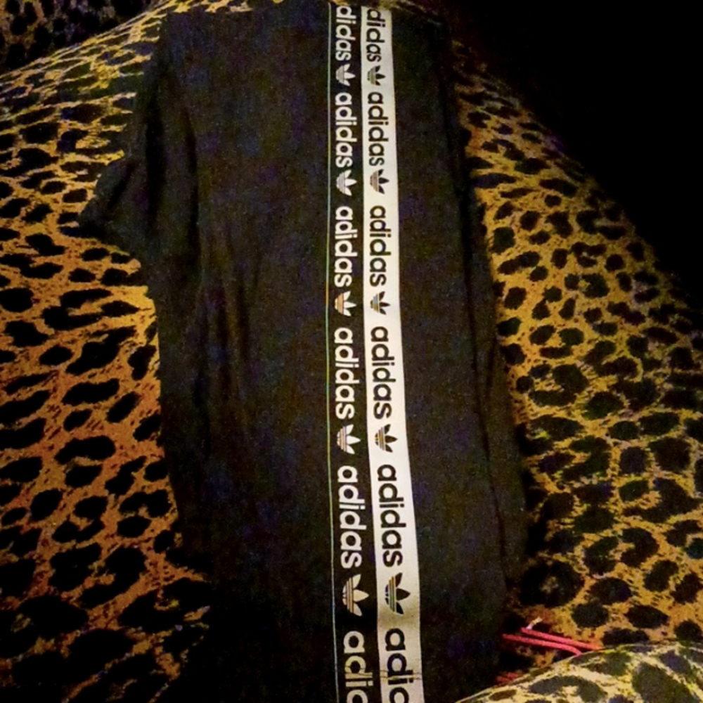 2 pair of black Adidas stretchpants.  1 s 1 L.  Both in great condition.Original